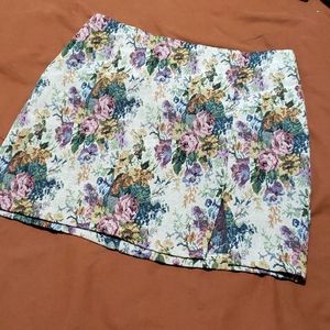 Tapestry mini skirt
